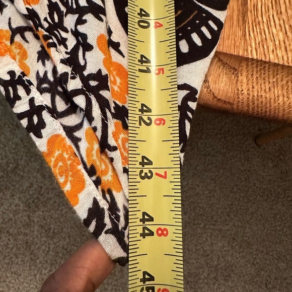 Women’s Bold Print Green Black Brown Sleeveless Maxi Dress Measures As A Large. - Picture 9 of 10